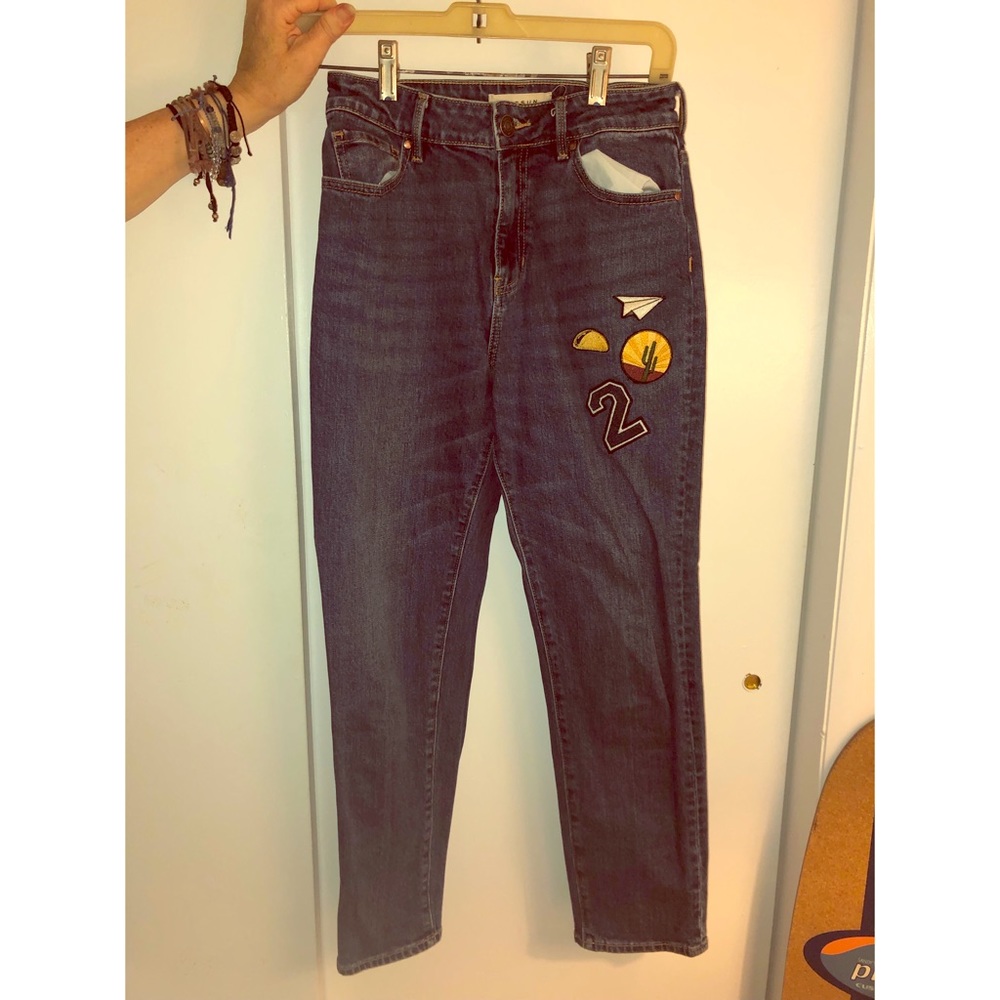 Retro vintage blue jeans